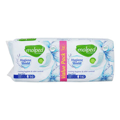MOLPED MAXI THICK SANITARY PAD EXTRA LONG VALUE PACK 16 PCS