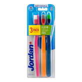 JORDAN TOOTH BRUSH CLEAN SMILE 3 PC SOFT VALUE PACK