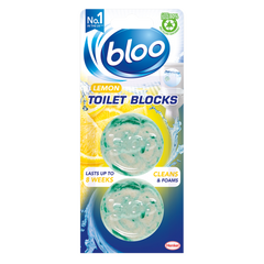 BLOO TOILET AIR FRESHNER LEMON 2X38 GM