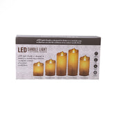 LED CANDLE SET 5PC IR 33-37