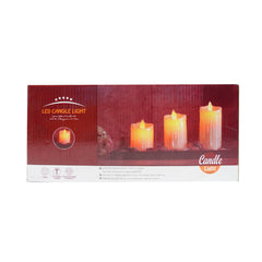 LED CANDLE PLASTIC 3PC IR WM1127-3 C45-60