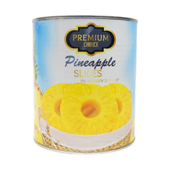 PREMIUM CHOICE PINEAPPLE SLICES IN HEAVY SYRUP 3 KG
