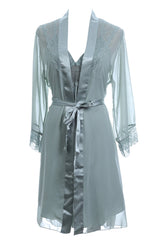 BLS - Heloise Silk And Chantilly Nighty - Green