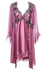 BLS - Harriet Silk And Chantilly Nighty - Rose