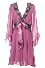 BLS - Harriet Silk And Chantilly Nighty - Rose