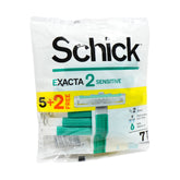 SCHICK EXACTA SENSITIVE 5+2 FREE RAZOR PACK