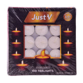 JUST V TEALIGHTS CANDLE 100PC PACK