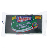 SPONTEX 3 SCOURING SPONGE LARGE SIZE