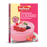 NATIONAL STRAWBERRY CUSTARD POWDER 120 GM