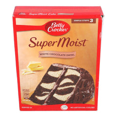BETTY CROCKER CAKE SUPER MOIST WHITE CHOCOLATE SWIRL 500 GM
