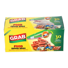 GRAB ZIPPER BAG 30 SMALL 7.25X8INCH