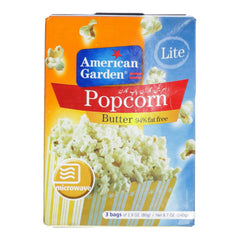 AMERICAN GARDEN POP CORN BUTTER FAT FREE 240 GM