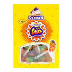 DEEMAH FUN LOLLIPOP FRUIT 15 PCS 10 GM