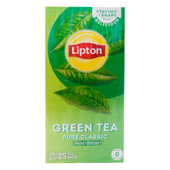 LIPTON GREEN TEA PURE CLASSIC NON-BITTER 25BAGS 32.5 GM