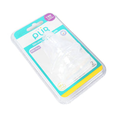 PUR SILICONE NIPPLE VARIABLE FLOW STANDARD NECK 3208 2 PC