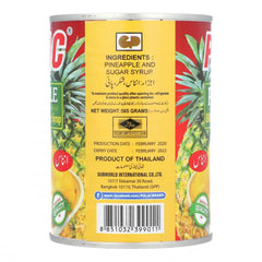 PREMIUM CHOICE PINEAPPLE BROKEN SLICES IN HEAVY SYRUP 565 GM