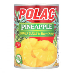 PREMIUM CHOICE PINEAPPLE BROKEN SLICES IN HEAVY SYRUP 565 GM