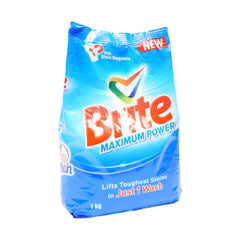 BRITE WASHING POWDER MAXIMUM POWER 1 KG