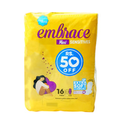 EMBRACE SENSITIVE MAXI EXTRA LONG VALUE PACK 16 PCS
