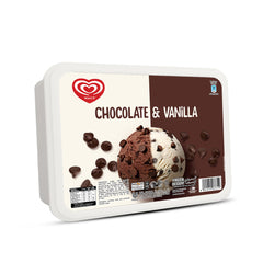 WALLS CHOC & VANILA CHIP BUCKET 1400ML