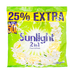 SUNLIGHT WASHING POWDER 2 IN 1 CLEAN & FRESH 190 GM