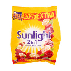 SUNLIGHT WASHING POWDER 2IN1 CLEAN & ROSE FRESH 400 GM