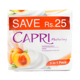 CAPRI SOAP MOISTURISING NOURISHING PEACH 3PC PACK 405GM