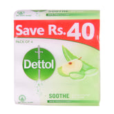 DETTOL ANTIBACTERIAL SOAP SOOTHE SAVE RS 45 4X125 GM