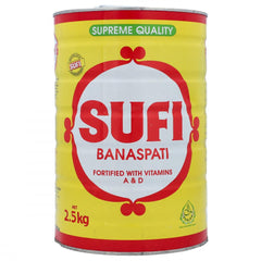 SUFI BANASPATI GHEE TIN 2.5 KG