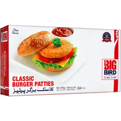 BIG BIRD CLASSIC BURGER PATTIES 240GM