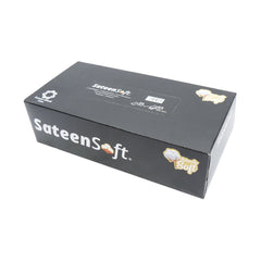 SATEENSOFT EXECUTIVE BLACK TISSUE WIPES BOX 90S