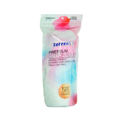 SATEENSOFT COSMETICS PADS COTTON ROUNDS 120S