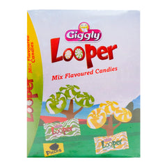 GIGGLY LOOPER MIX FLAVOUR CANDIES 70 PIECES BOX