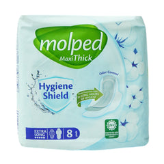 MOLPED MAXI THICK SANITARY PAD EXTRA LONG 8 PCS