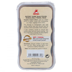 YUPPIES INSTANT SHOE SHINE SPONGE POLISH NEUTRAL