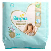 PAMPERS PREMIUM EXTRA CARE 22 DIAPERS 2-5 KG NO.1