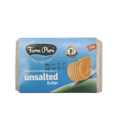 FARM PURE BUTTER UNSALTED 200GM