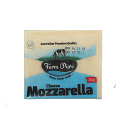 FARM PURE MOZZARELLA CHEESE BLOCK 200GM