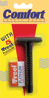 TREET COMFORT SAFETY RAZOR WITH 5 BLADE 1PCS
