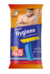 TREET HYGIENE RAZOR WITH COMB 3PCS ROMO PACK