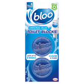 BLOO TOILET AIR FRESHNER ORIGINAL BLUE PLUS 2X38 GM
