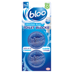 BLOO TOILET AIR FRESHNER ORIGINAL BLUE PLUS 2X38 GM