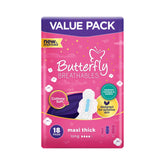 BUTTERFLY COTTONY SOFT MAXI THICK LONG 18 PCS
