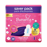 BUTTERFLY COTTONY SOFT MAXI THICK LONG 30 PCS