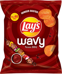 LAYS WAVY BBQ CHIPS 26 GM