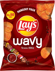 LAYS CHIPS WAVY BBQ 40 GM