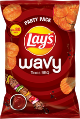 LAYS WAVY BBQ CHIPS 64 GM