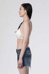 BLS - Defne Wired And Pushup Lace Bra - White