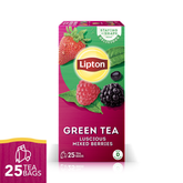 LIPTON GREEN TEA LUSCIOUS MIXED BERRIES 25BAGS