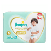 PAMPERS DIAPER PANTS PREMIUM CARE 6 36PCS 16+ KG